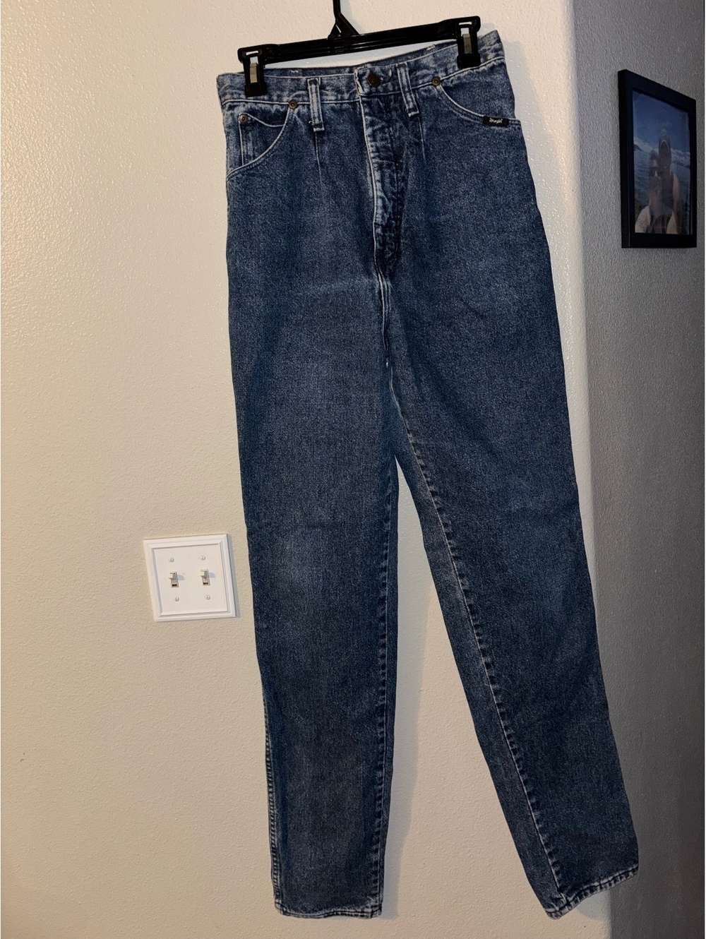 Vintage 90s Wrangler Made in USA 17MWZDS HighRise Tapered Tall Mom Jean 11/12x36